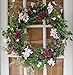 The Wreath Depot Windsor Silk Spring and Summer Door Wreath 24 Inch, White Storage Gift Box Included