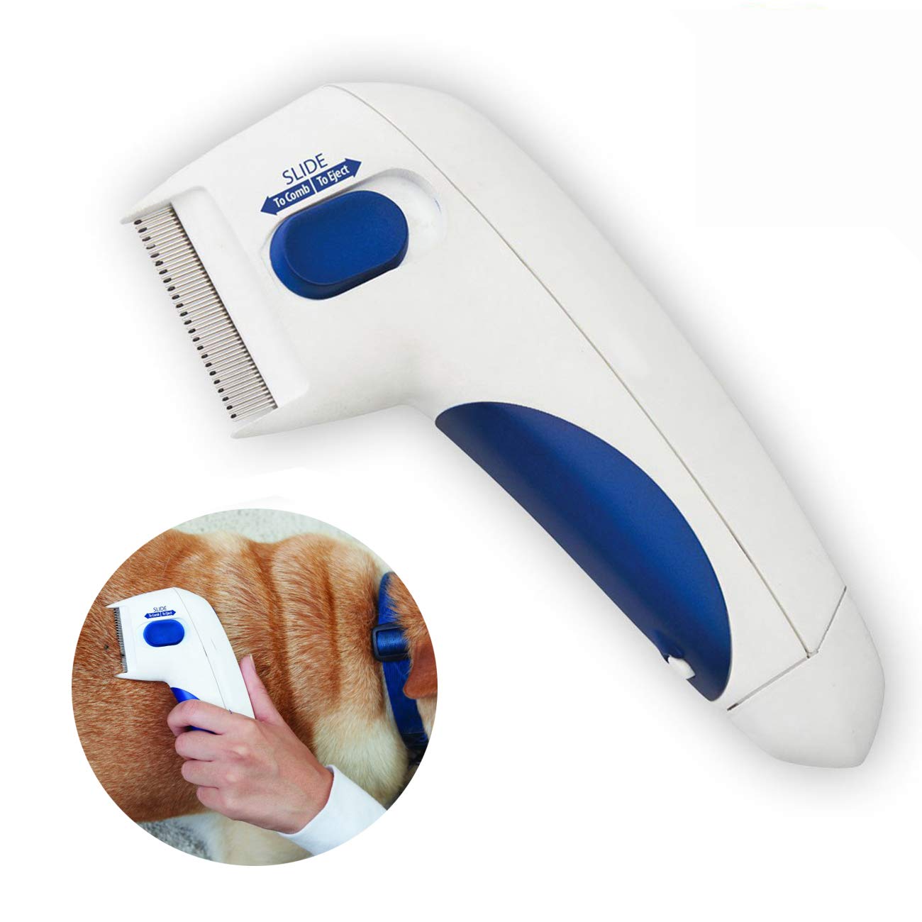 Rainbean Flea Comb Electric Head Lice Removel Pet Cleaning Capture