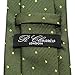 Retreez Retro Square Dots Woven Men's Tie - Army Green