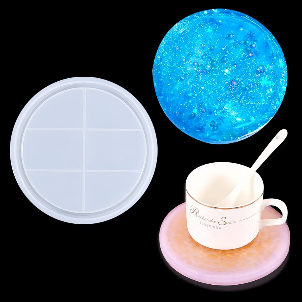 Rolin Roly Small Round Tray Silicone Mould Epoxy Resin Dish Mould Fruit Tray Mould for DIY Jewellery Holder Cosmetics Home Decoration