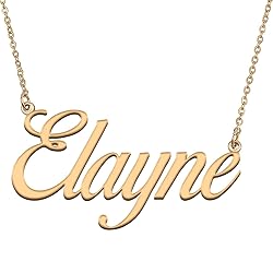 HUAN XUN Customized Custom Simple Any Name Necklace