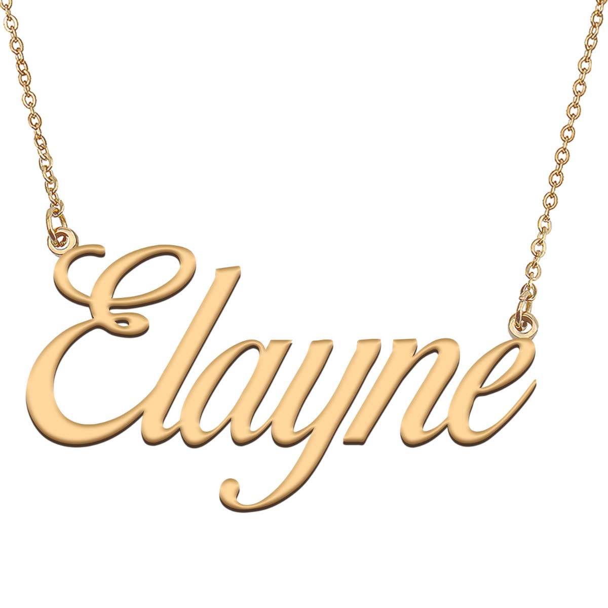 HUAN XUN Customized Custom Simple Any Name Necklace