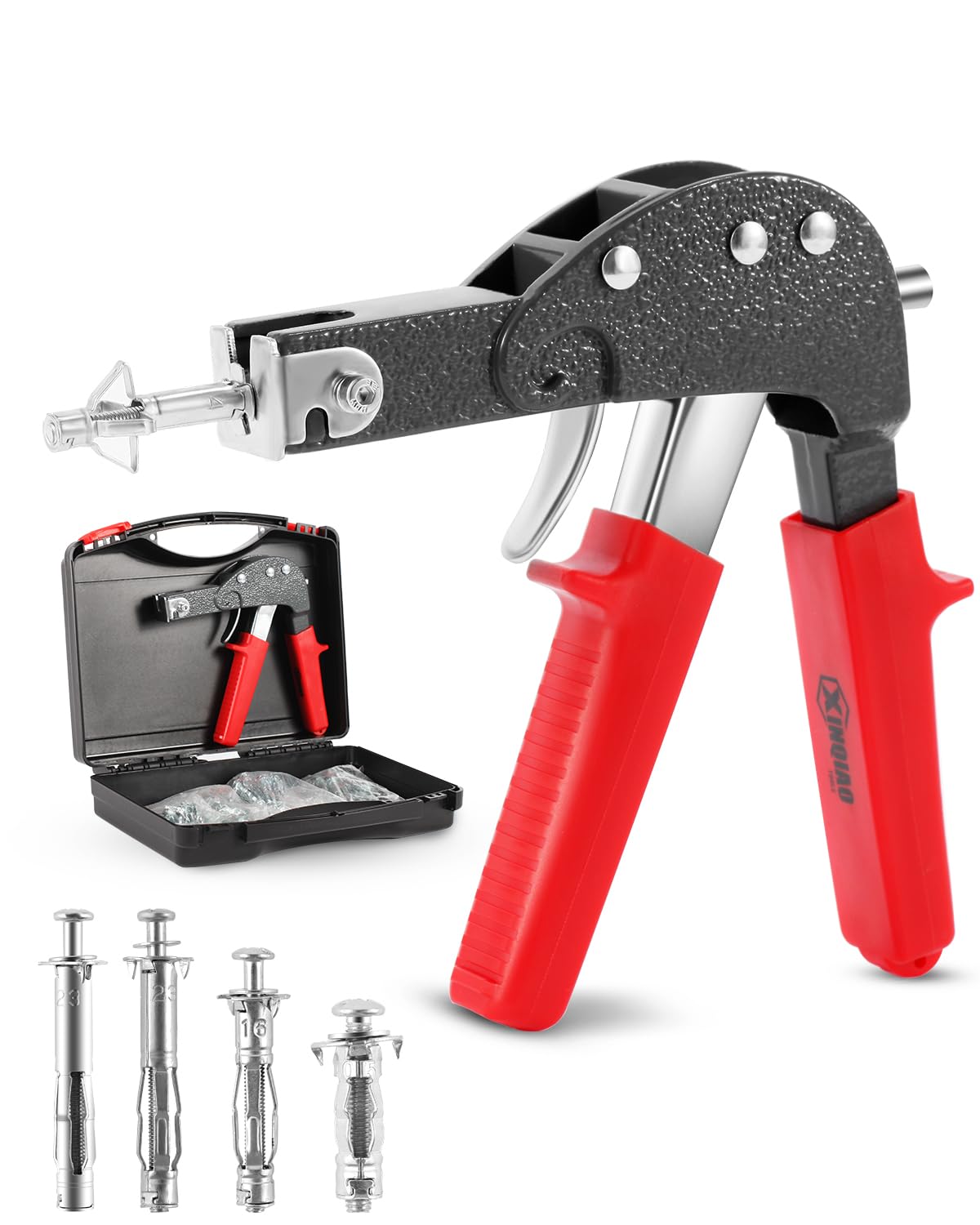 Photo 1 of XINQIAO Molly Bolts for Drywall Plaster Walls, Heavy Duty Plaster Hollow Wall Gun Anchors and Screws Kit Setting Tool, Comes with 20 PCS Metal Wall Anchors