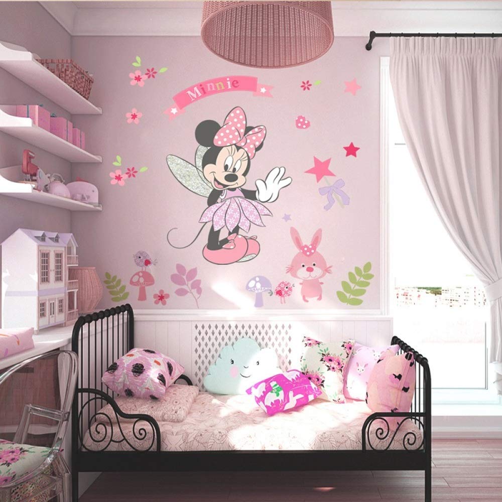GVC Pegatinas de Pared Minnie Mouse de Dibujos Animados calcomanías de
