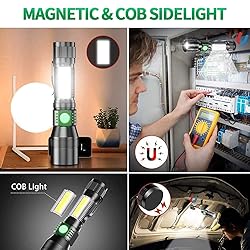 AdamStar UV Flashlight Black Light, 3-in-1 Magnetic