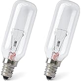 GLOXTED SB02300264 40W Light Bulb Replacement for Broan for Whirlp Range Hood PM250-A PM250-B PM390 PM390-HS PM390S PM390WW RM50000 RM503001 RM503004, Replace B02300264 WP8190806, E12 Base 2 PCS