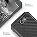 TJS Galaxy J7 Sky Pro/Galaxy J7 Perx/Galaxy J7 V/Galaxy Halo/Galaxy J7 Prime Case, Hybrid Shock Absorbing Impact Resistant Armor Case Carbon Fiber Back Hard TPU Inner Layer (Black)