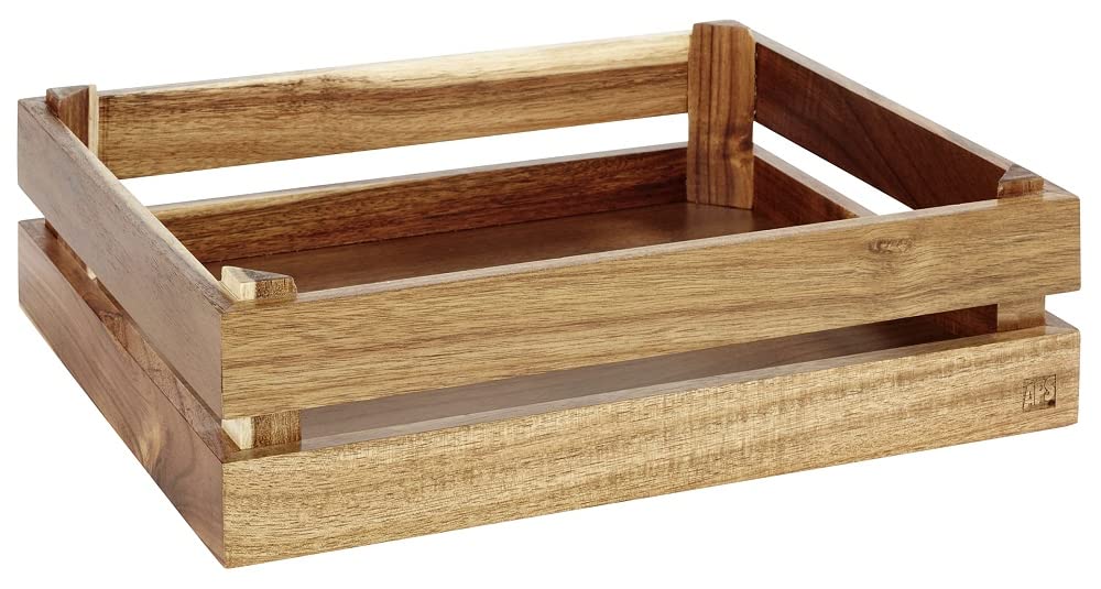 APS Superbox Buffet Crate Acacia GN1/2 290(W) x 350(L) mm | 11 2/3 x 13 3/4"