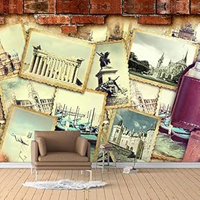 Wall Murals for Bedroom Vintage Bar Theme Removable Wallpaper Peel and Stick Wall Stickers - 66x96 inches