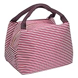 Lunch bag, ASILA Washable Reusable Lightweight Insulated Lunch Box/Lunch Tote Cooler Bag for Women, Adults, Kids, Girls and Boys with Zip Closure (LLBB00B)