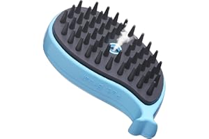FILBA Steamy Cat Brush, Cat Steam Brush for Shedding, Pet Tangled&Matted Hair Removal, Cat Cleaning Brush Comb with Steam, Steaming Cat Brush massager, Pet Steam Brush for Dog and Cat