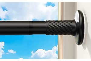 Tension Curtain Rod 41-175 inch Room Divider Renter Friendly No Drilling Long Adjustable for Outdoor Patio Window Bathroom Ea