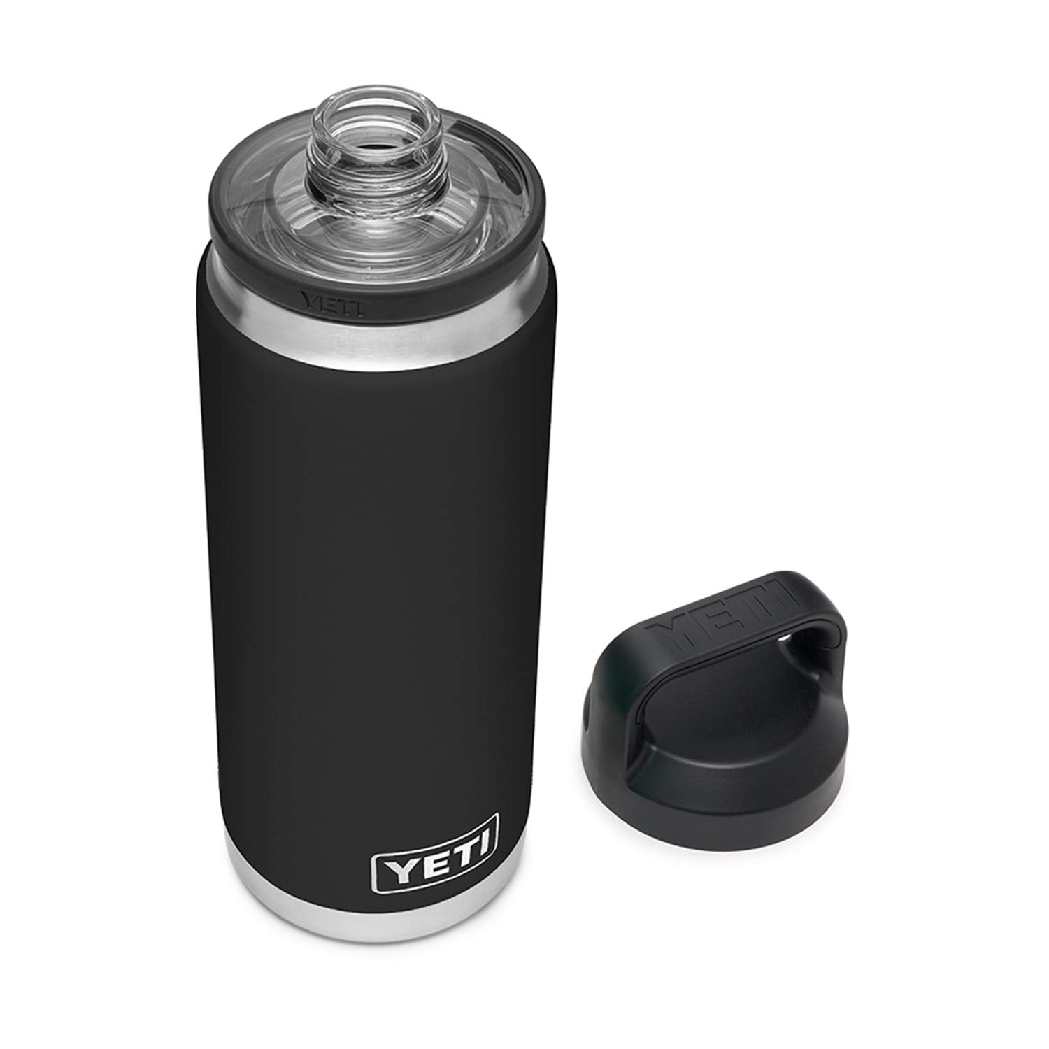 Photo 1 of YETI Rambler 26 oz Bottle, Vacuum Insulated, Stainless Steel with Chug Cap, Black