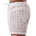 TiaoBug US Mens Hollow Openwork Drawstring Lounge Underwear Boxer Shorts White Size Medium