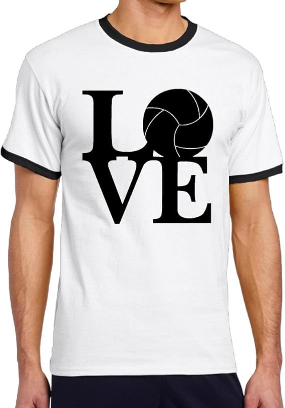 Men's Crewneck Love Volleyball ShortSleeve TShirts