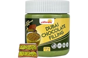 GÜLLÜOGLU Gulluoglu Dubai Chocolate Filling – 200g 7oz Pistachio Cream with Crispy Kadayif | Middle Eastern Gourmet Dessert Best Ingredient For Dubai Chocolate | Rich, Crunchy & Decadent Treat