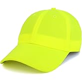 Armycrew Lightweight Bright Neon Color Polyester High Visibility Baseball Cap