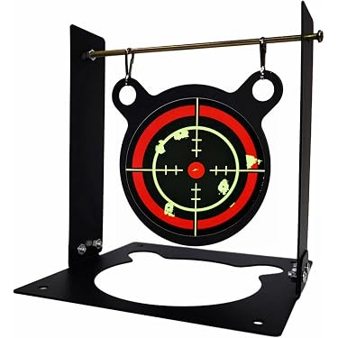 Cible De Tir Sportif Zasdar Avec 5 Pendules, Idéale Pour Carabine Et Pistolet à Plombs, Pratique Et Solide