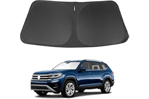 LHFLIVE Windshield Sun Shade for 2018-2024 2025 Volkswagen Atlas VW Atlas Cross Sport Accessories Front Window Sunshade Shield Keep Your Car Interior Cooler