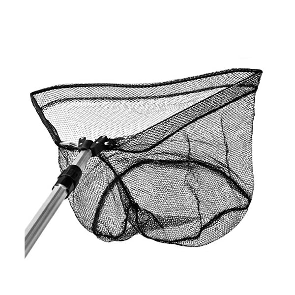 Eyourlife-Folding-Landing-Net-Fishing-Telescoping-Landing-Net-Aluminum-Landing-Net-Super-Precision-Mesh-Design-Professional-Fishing-Landing-Net-Black