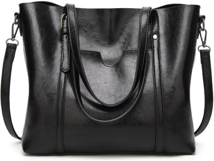 FADPRO Women Retro Tote Bags Top Handle Satchel Handbags Faux Leather Shoulder Zipper Vintage Purse