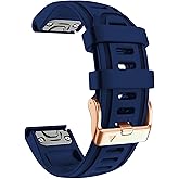 OUTVI 20mm Watch Band for Garmin fenix 5s fenix 6s fenix 7s pro quickfit 20 bands Replacement for garmin epix 2 42mm sapphire short strap Rose Gold women men