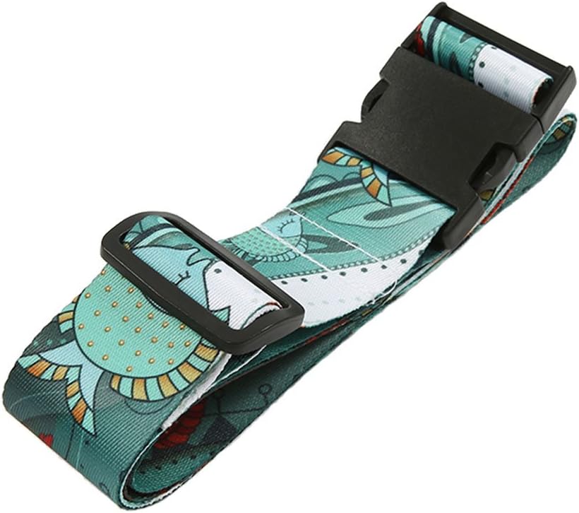 Colorpole Premium Luggage Strap Suitcase Belt Adjustable Lock 68' Inch (Cerulean Sea)