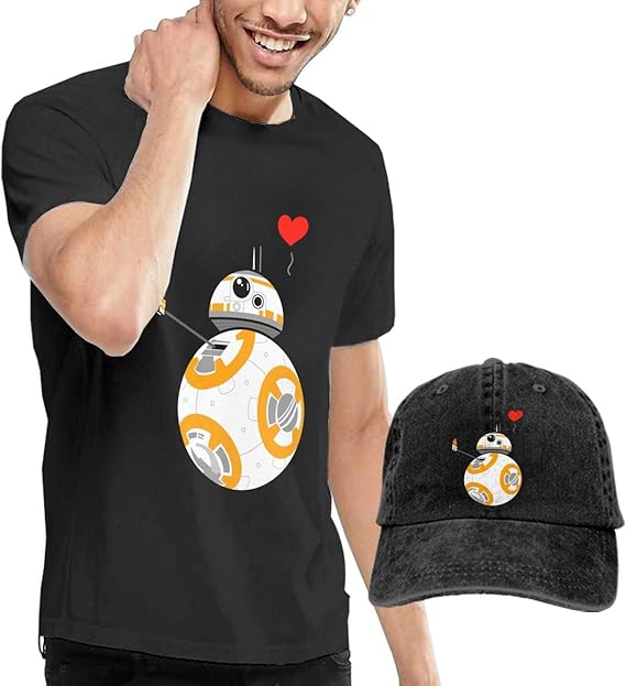 Amazon Co Jp スター ウォーズ Star Wars Tシャツと 野球のカウボーイ帽スーツ メンズ 綿 半袖 丸襟上着 野球帽 春夏秋 個性的カジュアル 通気性吸汗速乾 成人ファッション 旅行運動 黑 服 ファッション小物