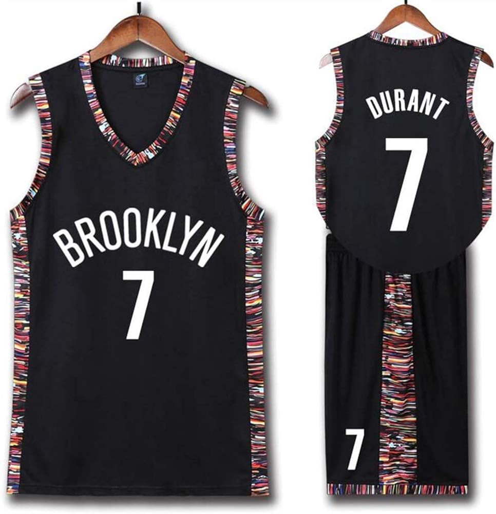 QAZWSX Brooklyn Nets 7 Basketball Uniform, Kevin Durant Summer Sports