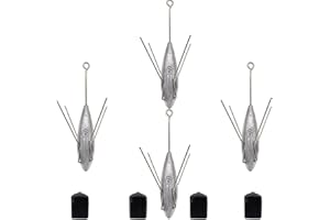 Gefischtter Sputnik Sinker Fishing Weights Lead Fishing Equipment Long Tail Surfing Casting Spider Sinkers for Catfish Saltwater Beach Sand Ocean