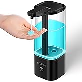 Secura 18.6 Ounce Liquid Automatic Soap Dispenser with 3 Level Touchless Distance Volume Control, LED Color-Changing Light Guides Handwashing Timing