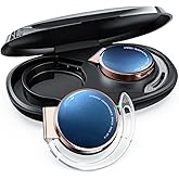 BEVCEFCC Open Ear Headphones Clip on Earbuds on Ear Headphones Wireless Bluetooth 5.3 with Microphone Clip on Bluetooth Earphones Wireless Headphones with Earhooks for Work (Blue)