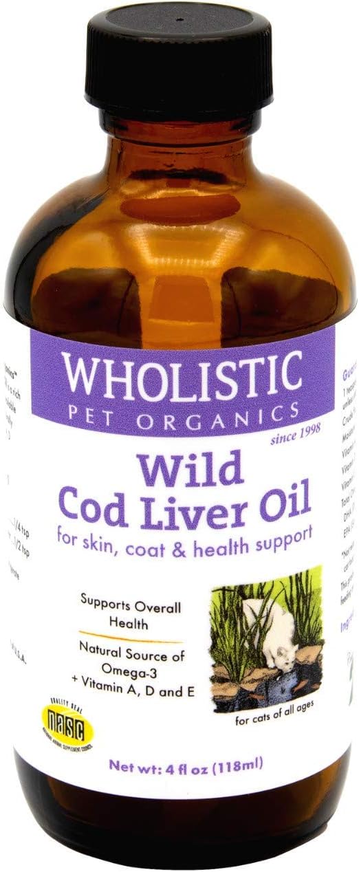 Wholistic Pet Organics Feline Cod Liver Supplement, 4 fl. oz