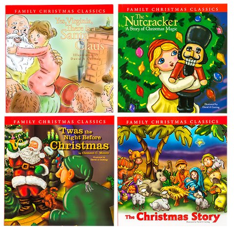 The Christmas Story Book Collection Including The Nutcracker, Yes Virginia There is a Santa Claus, The Christmas Story, and TWAS was The Night Before Christmas Family Christmas Classics Storybooks