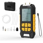 LINXINO PT530 Manometer Gas Pressure Tester Digital Manometer with Toolbox | Dual-Port Testing,-100~300kPa Range,&plusmn;0.25%FS Accuracy,10 Pressure Units,Data Locking And Storage,Magnetic Back Plate
