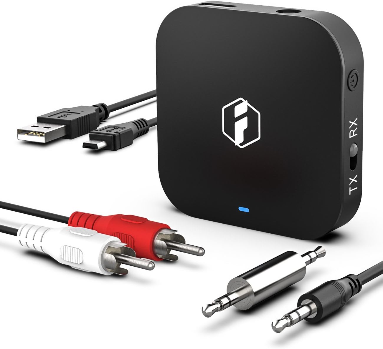 Adattatore Bluetooth 5.0 2 In 1: Ricevitore E Trasmettitore Wireless Con Jack Audio 3.5mm