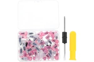 INOOMP Vacuum Tire Repair Tool Kit with Rubber Screw Plugs and Screwdriver for Self-repair Situations Random Color