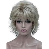 Wiginway Short Layered Shaggy Wavy Wigs 100% Imported Premium Hair Heat Resistant Synthetic for Women 6 Inch