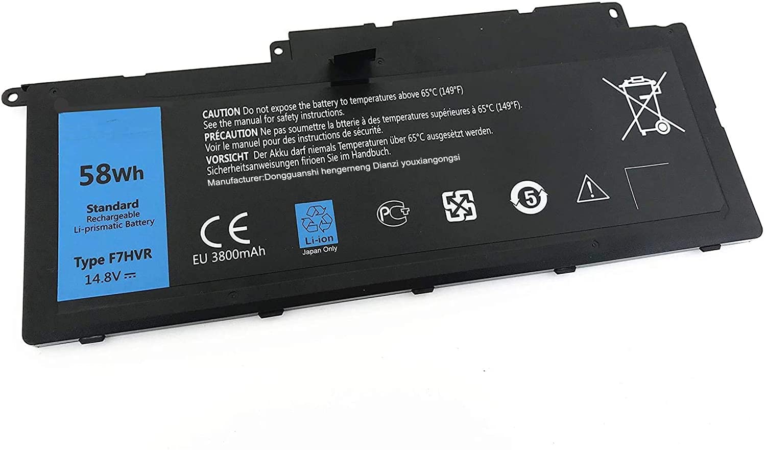 Hubei F7HVR G4YJM 062VNH T2T3J Laptop Battery For Dell Inspiron 17 7000 7737 7746 14 15 15r 5545 7537 14-7437（14.8V 58Wh ）