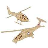 TimMee Air Support HELICOPTERS - 2pc Tan Plastic