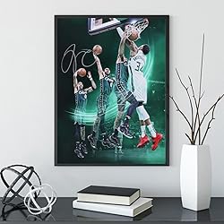 Basketball Superstar Jayson Tatum Signed Poster For