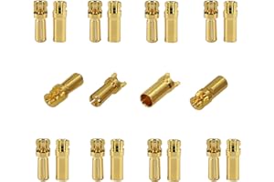 20Pair Amass 3.5mm Gold Bullet Banana Plug Connectors Male Female for Battery ESC Motor RC Car Boat Drone Electric Wire Parts