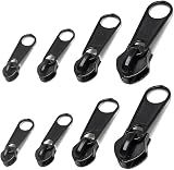 Jc.upin 8Pcs Zipper Pull Replacement Kit, Zinc Alloy UK Zip Pullers view 1