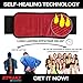 Tundras Back Support Heating Belt, Massage Back Brace - Lower Lumbar Pain Relieve Belt with Adjustable Straps and Breathable Mesh