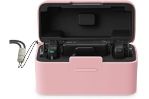 RCstyle Silicone Protective Case for DJI Mic Mini Charging Case, Microphone Protective Cover with Wrist Strap Compatible with DJI Mic Mini, Anti-Drop, Shockproof, Wear-Resistant