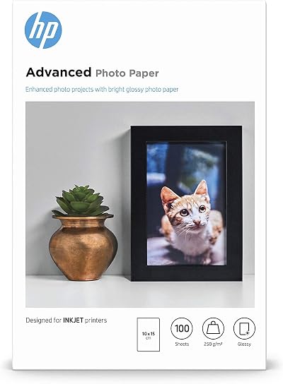 HP InkJet Photo Paper White 100 Sheets