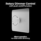 BG Electrical Nexus 800 Round Edge 2 Way Dimmer Switch 200W White Moulded view 5