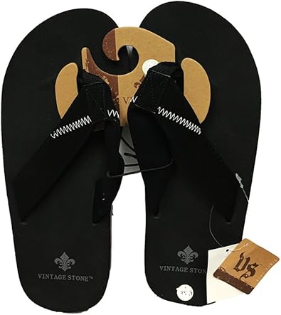 vintage stone flip flops