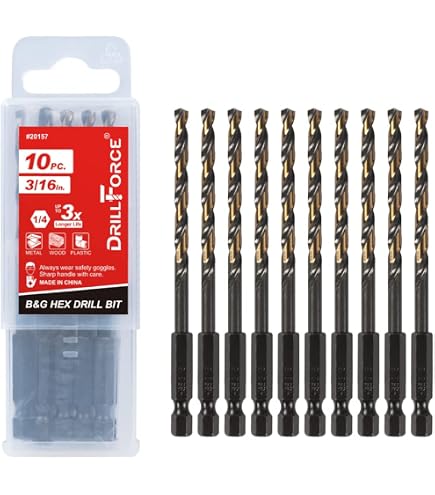 thumbnail interactive-video image 1 of Norske Tools NIDBP280 12pc Impact Titanium Hex Shank Drill Bit For Metal Wood And Plastic C 1231670 1 of 9