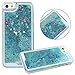 DECO FAIRY Compatible with iPhone 6 / 6s, Cartoon Anime Animated Blue Pumpkin Car Carriage Hard Dynamic Quicksand Glitter Phone Case Cover